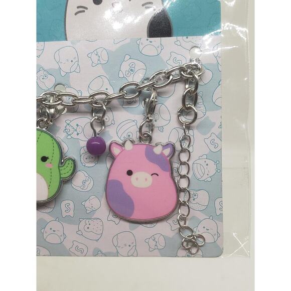 Squishmallows Charm Bracelet Interchangeable 5 Charms Cute Collectible NEW - Picture 4 of 9